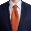 Orange Grenadine Silk Tie