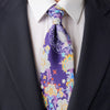 Royal Bloom Purple Silk Tie