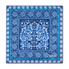 Ceramic Art Blue Silk Pocket Square
