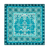 Ceramic Art Green and White Silk Pocket Square