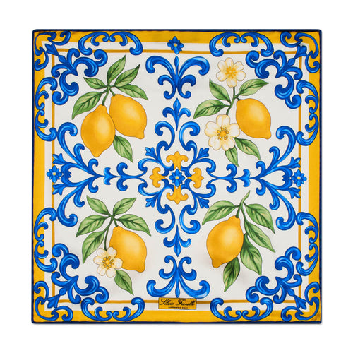 The Scent of Sicily Silk Pocket Square