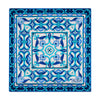 The Art of Caltagirone White and Light Blue Silk Pocket Square