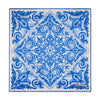 King of Ceramics Light Blue and White Silk Pocket Square