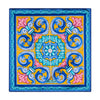 Santo Stefano Yellow and Light Blue Silk Pocket Square