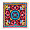 Santo Stefano Blue and Red Silk Pocket Square