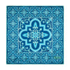 Santa Maria Tile Teal Silk Pocket Square