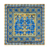 Ceramic Art Yellow and Blue Silk Pocket Square