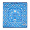 Santa Maria Tile Light Blue Silk Pocket Square