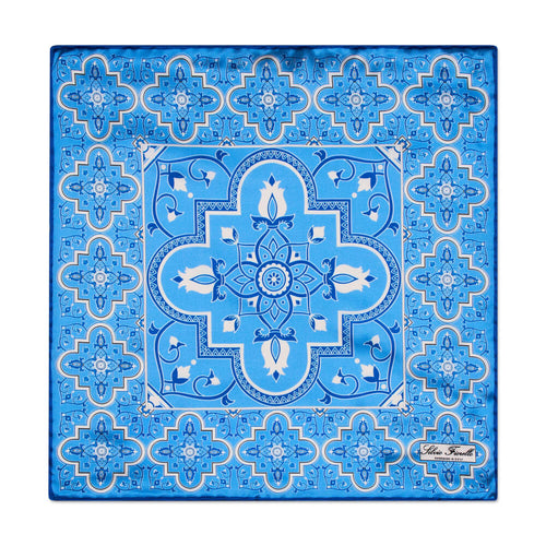 Pochette Santa Maria Azzurro Seta