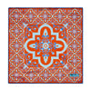 Santa Maria Tile Orange Silk Pocket Square