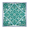 King of Ceramics Green Silk Pocket Square