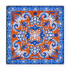 The Sun of Sicily Orange and Purple Silk Pocket Square