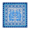Ceramic Art Light Blue and White Silk Pocket Square