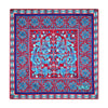 Ceramic Art Red and Light Blue Silk Pocket Square