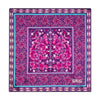 Ceramic Art Purple and Pink Silk Pocket Square