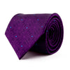 Purple Ancient Geometry Silk Tie