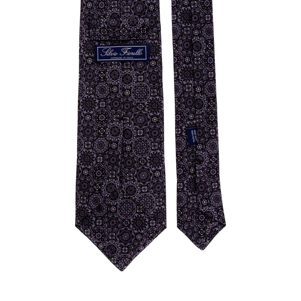 Grey Sri Yantra Silk Tie – Silvio Fiorello