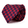 Red and Blue Merkaba Silk Tie