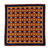 Orange and Blue Cosmic Principles Silk Pocket Square