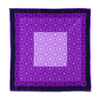Purple and Blue Ancient Wisdom Silk Pocket Square