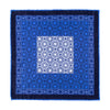 Royal Blue Ancient Wisdom Silk Pocket Square