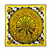 Ancient Sicily Yellow Silk Pocket Square