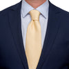 Cravatta Giallo Seta Grenadine