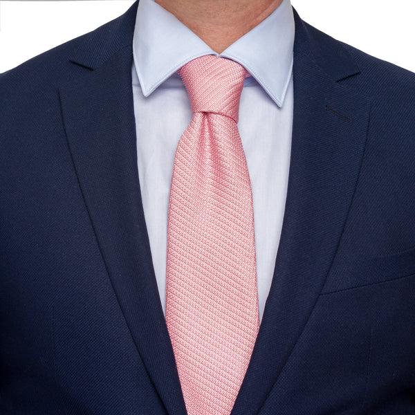 Peony Pink Silk Tie | Ties.com NWOT Via Regina Silk Tie Pink Italy display picture 1