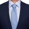 Cravatta Azzurro Seta Grenadine