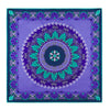 The Renaissance Purple and Green Silk Pocket Square