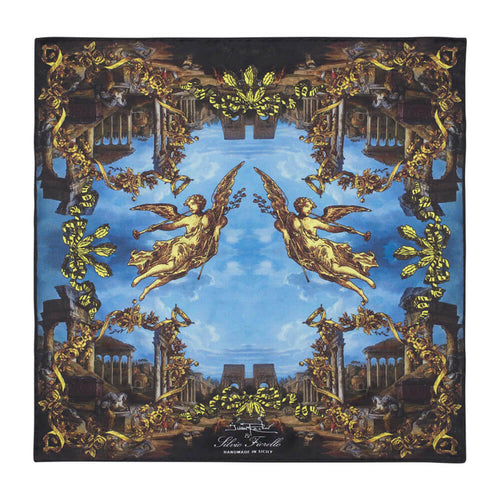 The Paradise Blue Silk Pocket Square