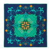 The Medici Splendor Blue and Green Silk Pocket Square