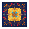 The Medici Splendor Blue and Yellow Silk Pocket Square