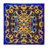 Florentine Elegance Blue and Yellow Silk Pocket Square