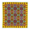 Yellow and Multicolor Sicilian Mosaic Silk Pocket Square