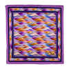 Purple Sicilian Waves Silk Pocket Square