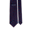 Blue and Red Classic Medallion Duchesse Silk Tie