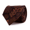 Brown Floral Forest Duchesse Silk Tie