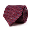 Cravatta Bordeaux Motivo Astratto Geometrico Seta Duchesse