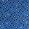 Blue Classic Geometric Motif Duchesse Silk Tie