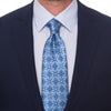 The Cathedral of Taormina Light Blue Silk Duchesse Tie