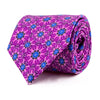 Purple and Pink Mandala of Meditation Duchesse Silk Tie