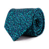 Blue and Green Willow Bough William Morris Duchesse Silk Tie