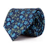 Blue Winter Garden William Morris Duchesse Silk Tie
