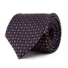 Blue and Orange Classic Fantasy Silk Tie