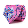 The Decorative Flowers Pink Duchesse Silk Tie