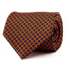 The Micro Floral Orange Duchesse Silk Tie