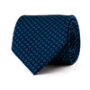 The Micro Floral Harmony Blue and Green Duchesse Silk Tie