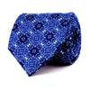 Cravatta Fiori di Ceramica Blu Seta Duchesse