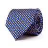 The Classic Yellow and Blue Duchesse Silk Tie